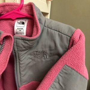 Baby girl pink north face
